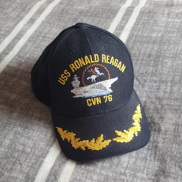 USS Navy Other - USS Ronald Reagan CVN-76 Navy Cap | Embroidered Military Hat